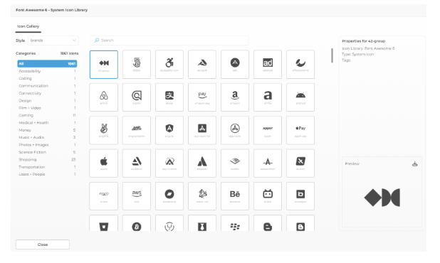 Icons Screen