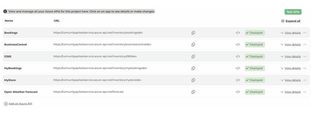 Figure 1: New API Management capability in ComUnity Platform