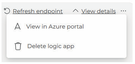 Figure 4: Delete flow for Logic Apps 